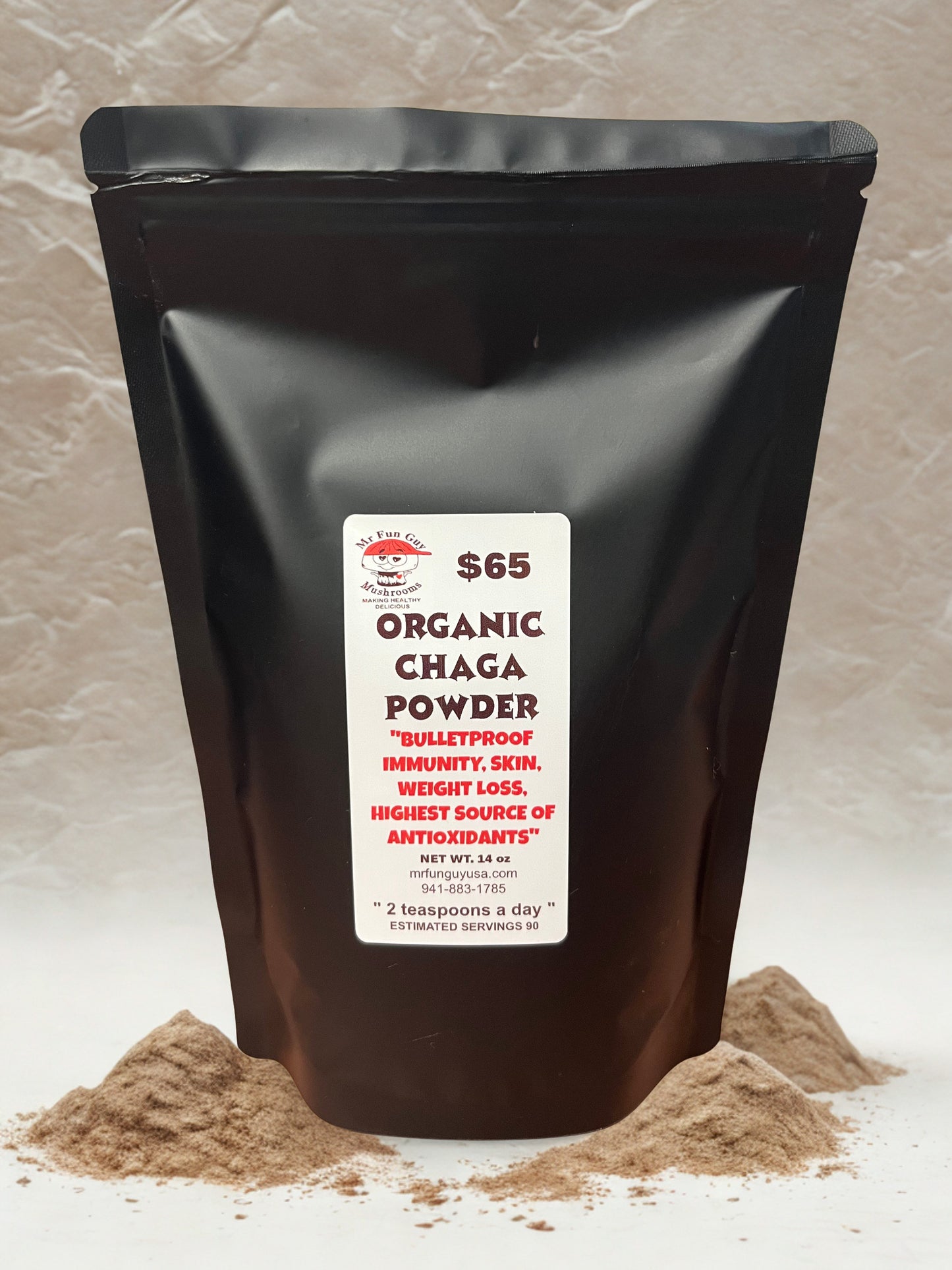 Organic Chaga Powder 14 oz