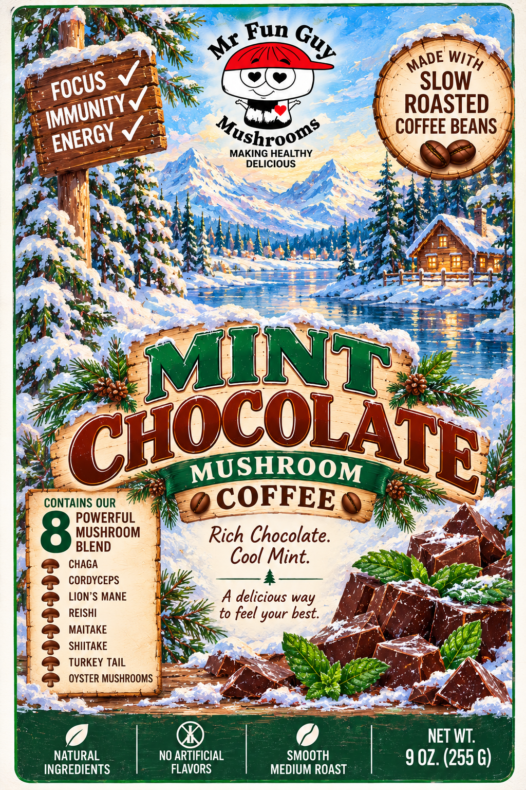 Mint Chocolate Mushroom Coffee — PREORDER ONLY - Limited Time!