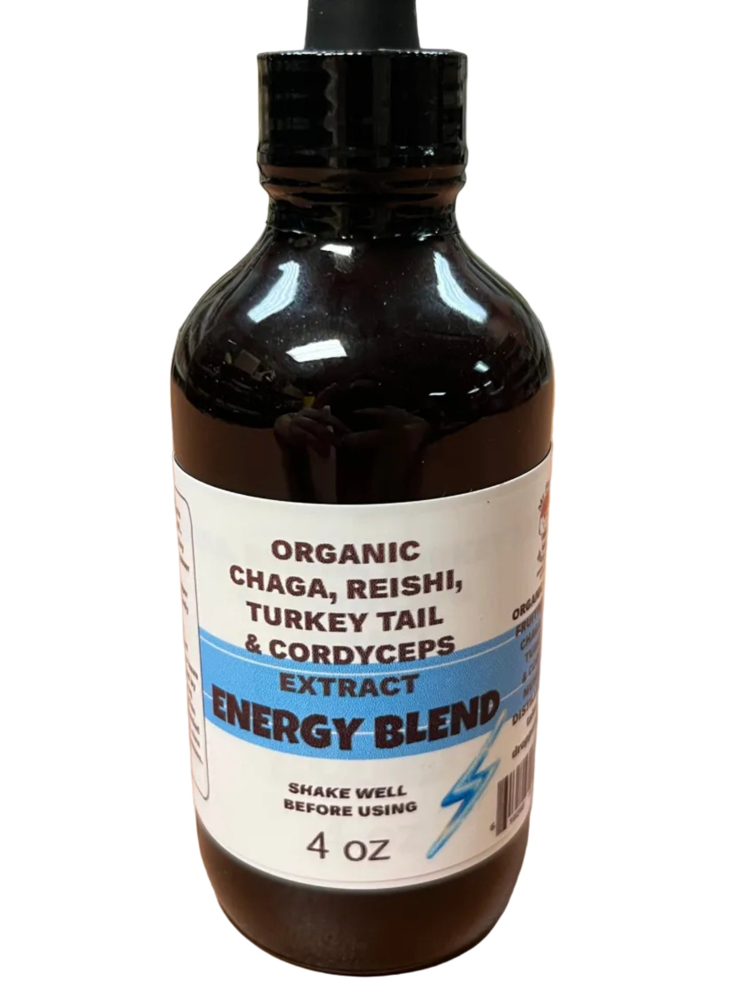 Organic Chaga, Reishi, Turkey Tail, & Cordyceps Extract 4 oz