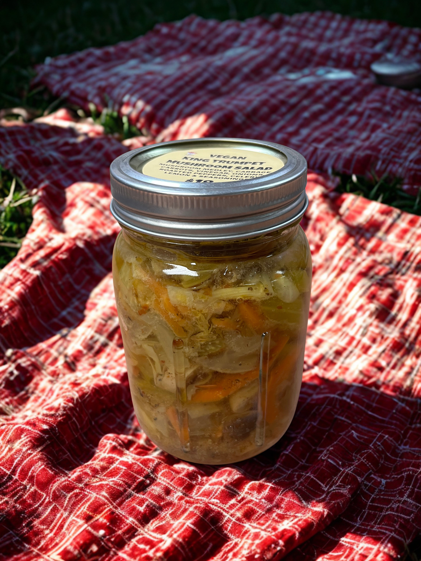 Vegan King Trumpet Mushroom Salad