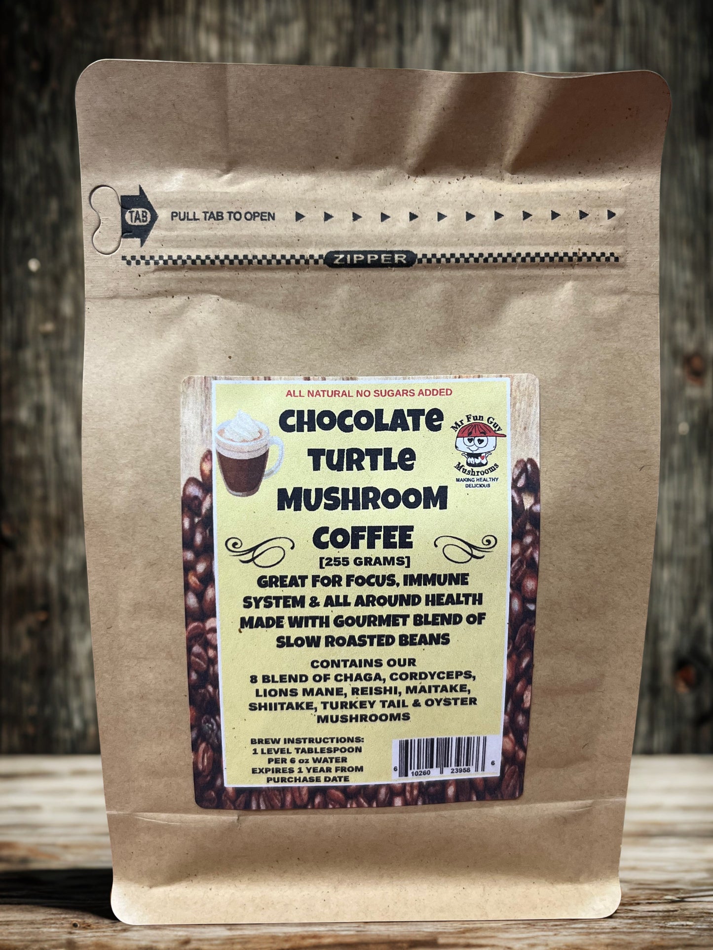 Chocolate Turtle Mushroom Coffee 255 grams