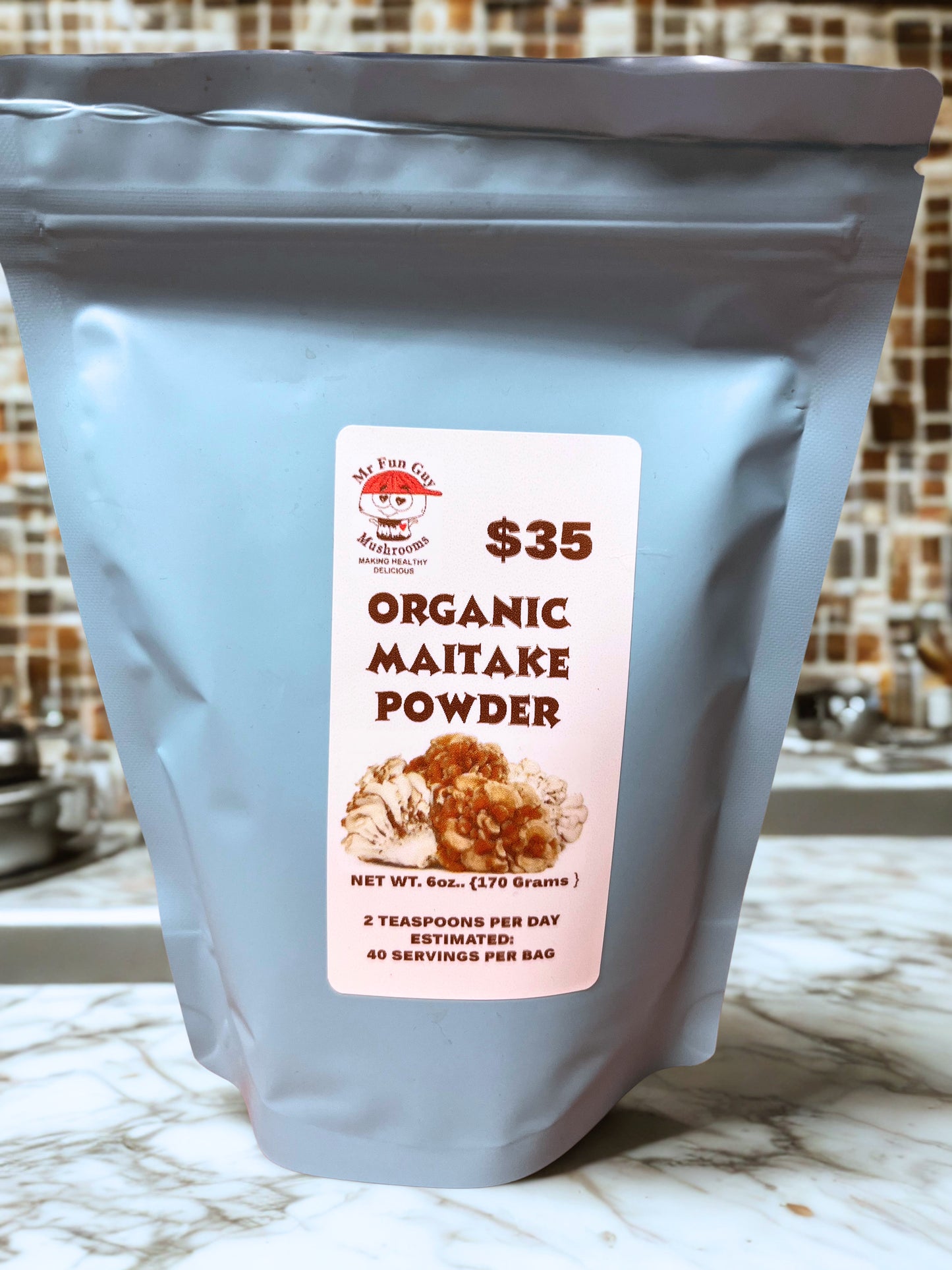 Organic Maitake Mushroom Powder 6 oz