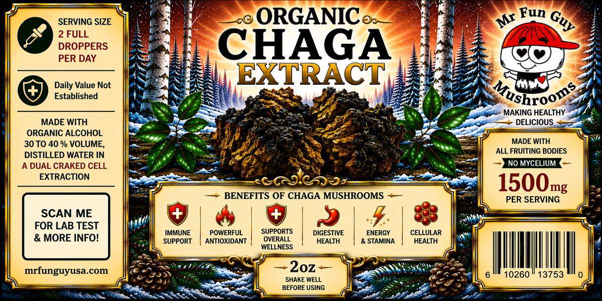 Organic Chaga Extract 2 oz