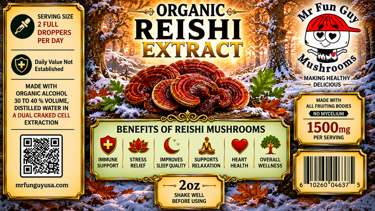 Organic Reishi Extract 2 oz