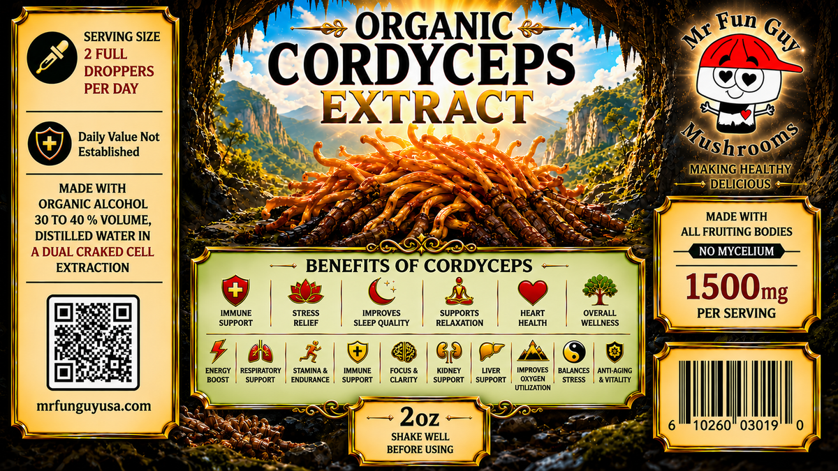 Organic Cordyceps Extract 2 oz