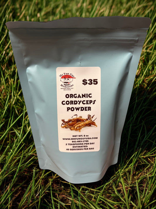 Organic Cordyceps Mushroom Powder 6 oz