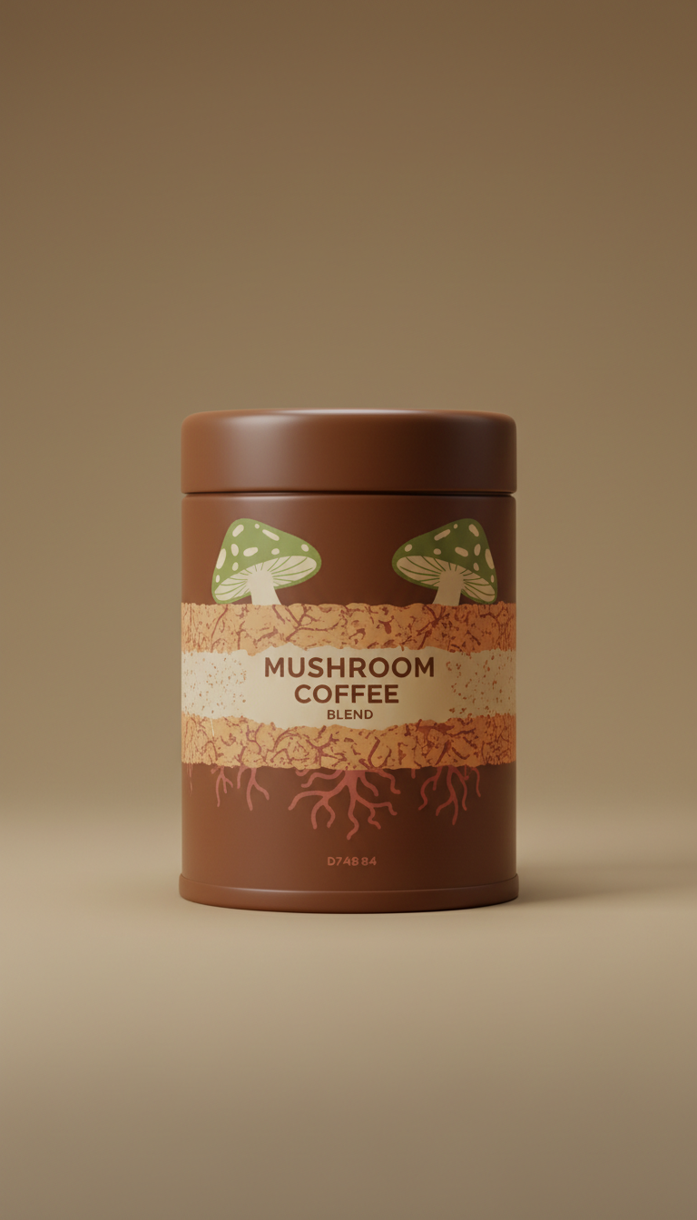 Mushroom Coffee Blend Artisanal Tin