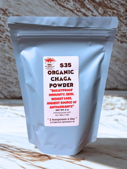 Organic Chaga Powder 6 oz