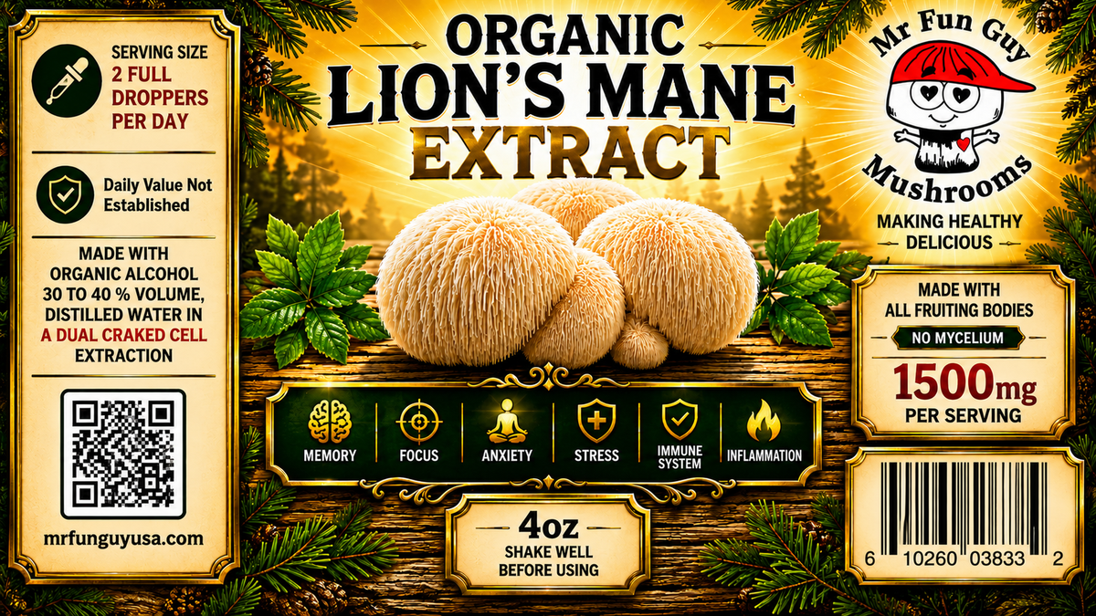Organic Lion's Mane Extract 4 oz