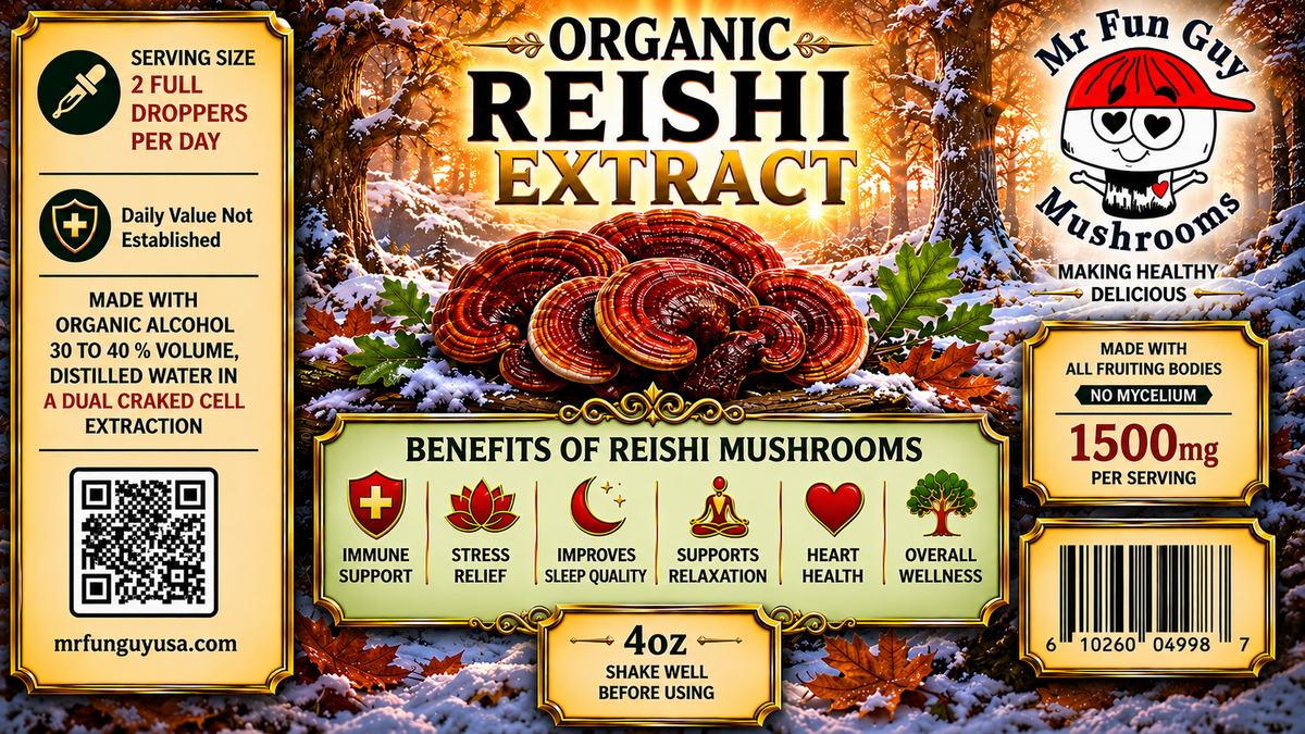 Organic Reishi Extract 4 oz