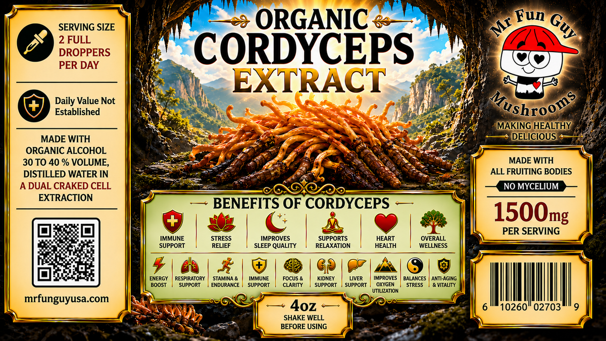 Organic Cordyceps Extract 4 oz