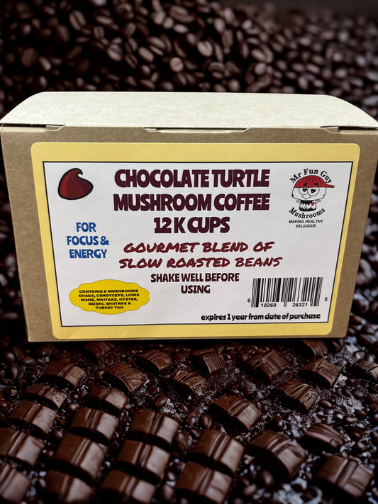 Chocolate Turtle Mushroom Coffee 12 K Cups