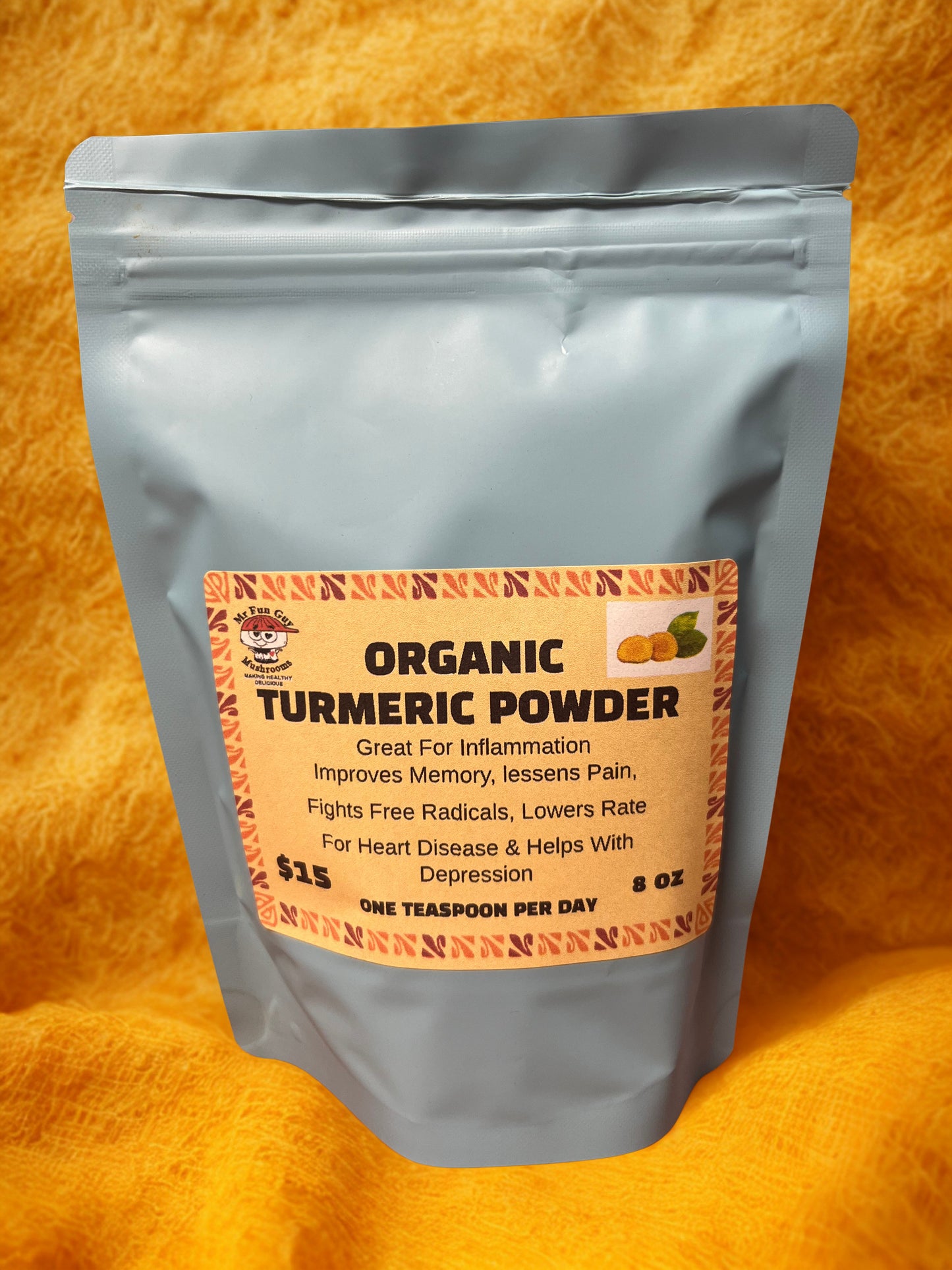Organic Turmeric Powder 8 oz