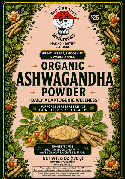 Organic Ashwagandha Powder 6 oz