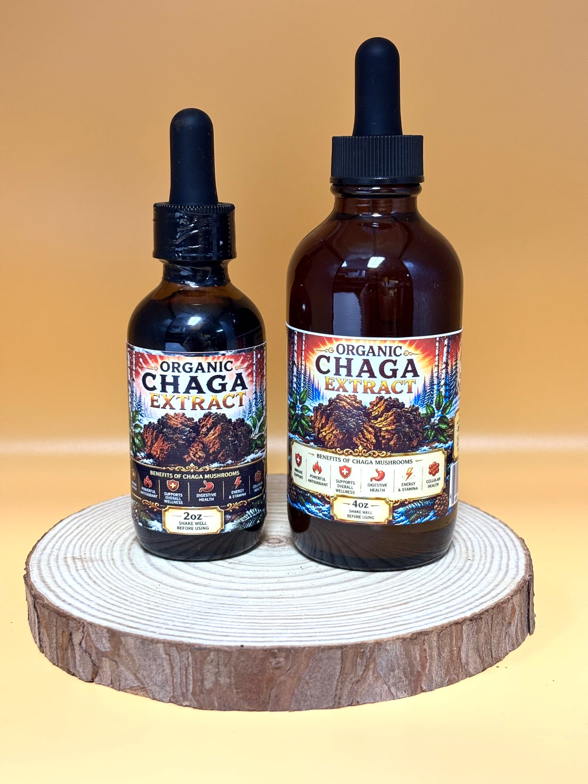 Organic Chaga Extract 2 oz