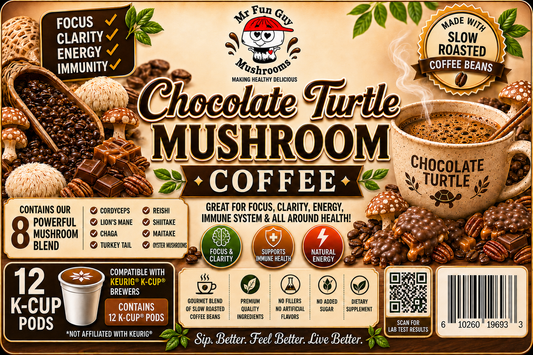 Chocolate Turtle Mushroom Coffee 12 K Cups
