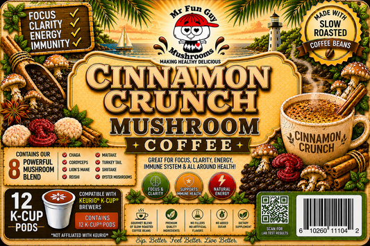 Cinnamon Crunch Mushroom Coffee 12 K Cups