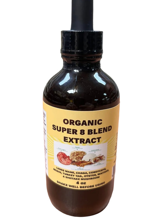 Organic Super 8 Blend Extract 4 oz