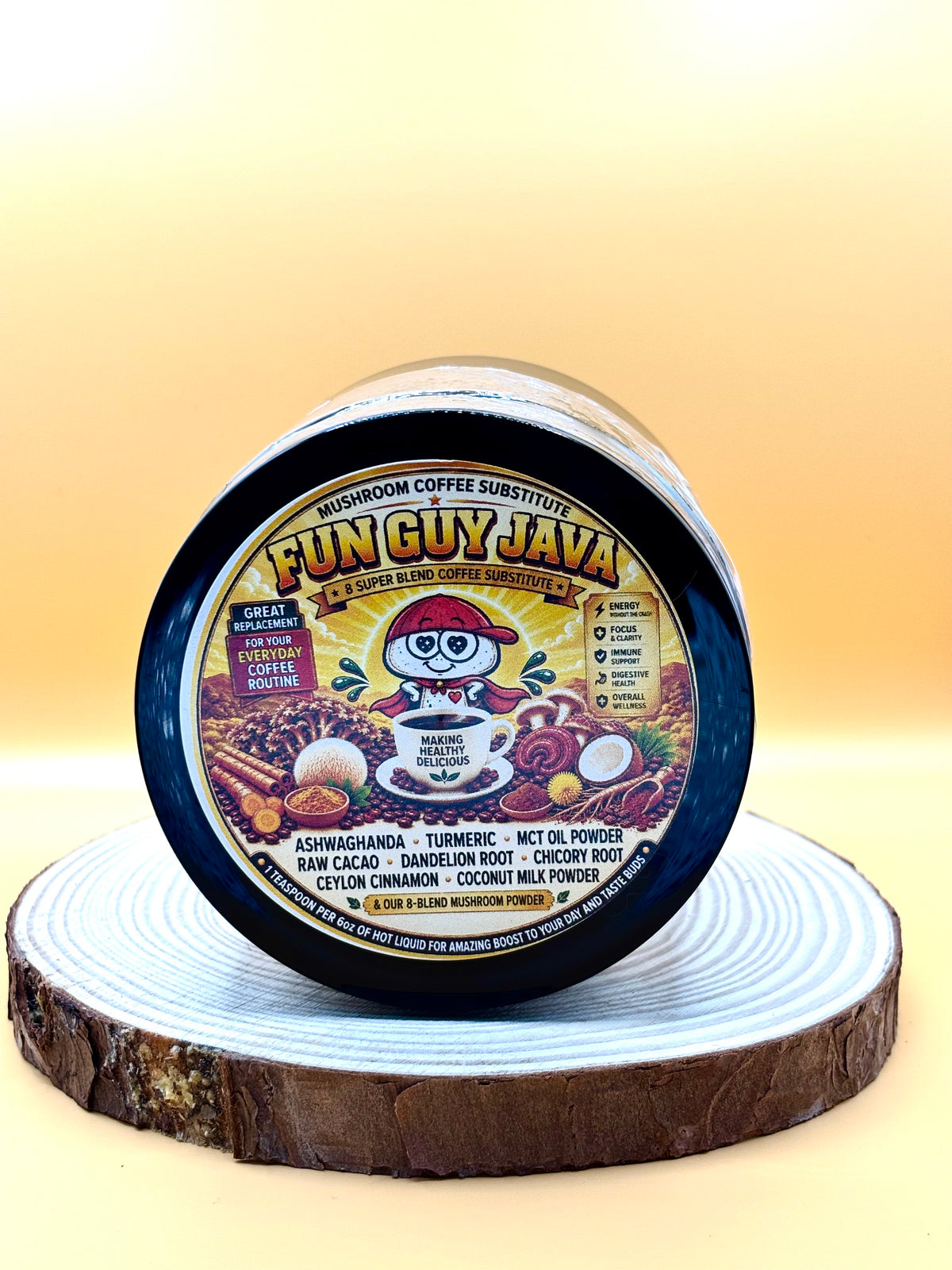 Fun Guy Jumpin' Java 6 oz Coffee Substitute