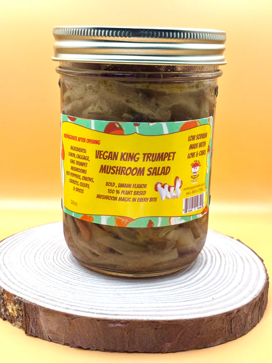 Vegan King Trumpet Mushroom Salad