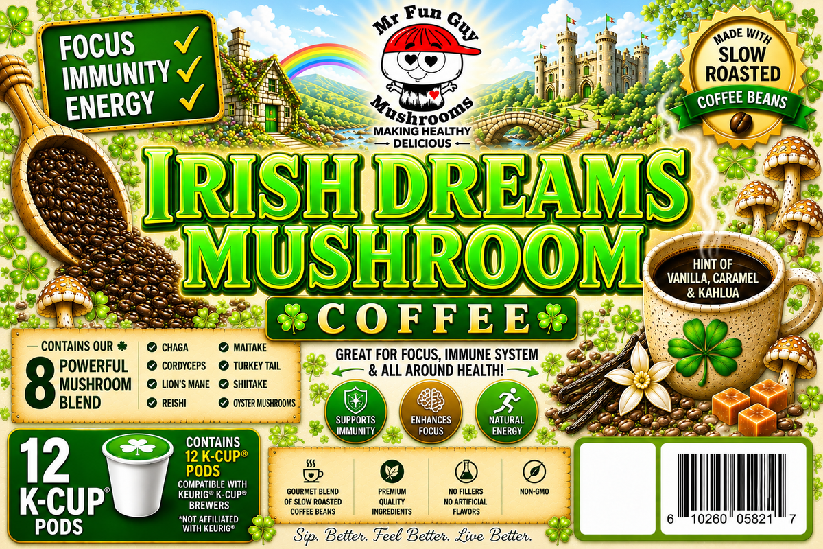 Irish Dreams Mushroom Coffee 12 K Cups