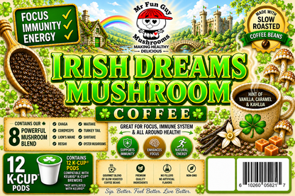 Irish Dreams Mushroom Coffee 12 K Cups