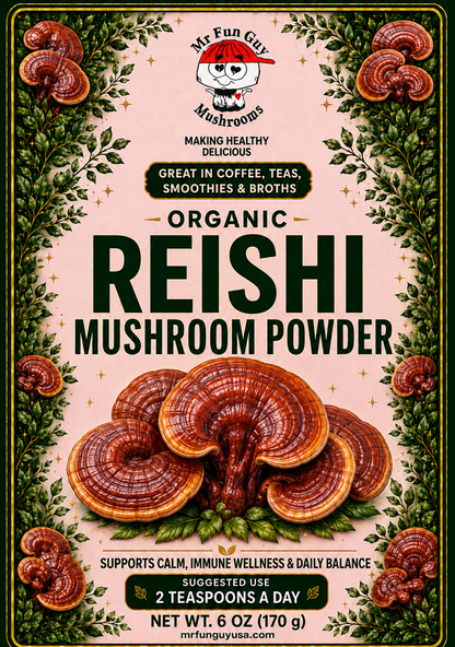 Organic Reishi Mushroom Powder 6 oz