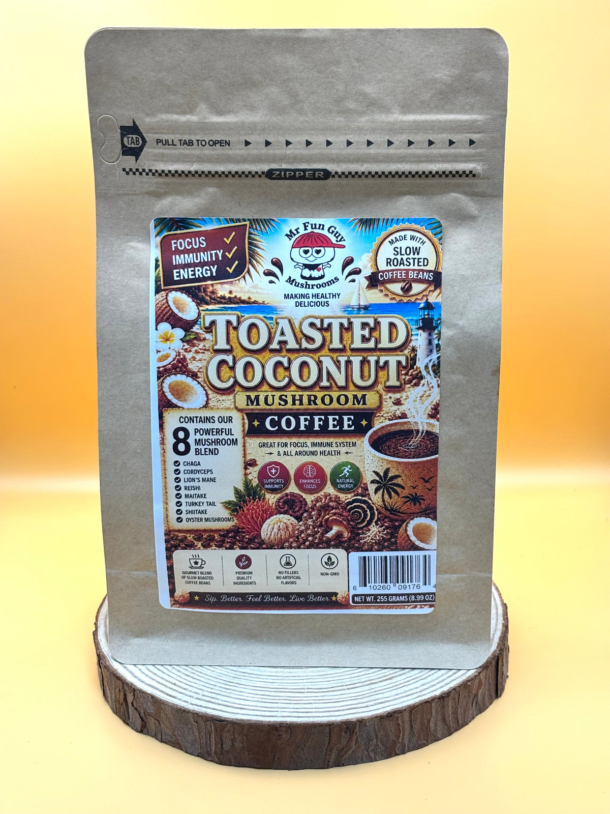 Toasted Coconut Mushroom Coffee 255 grams