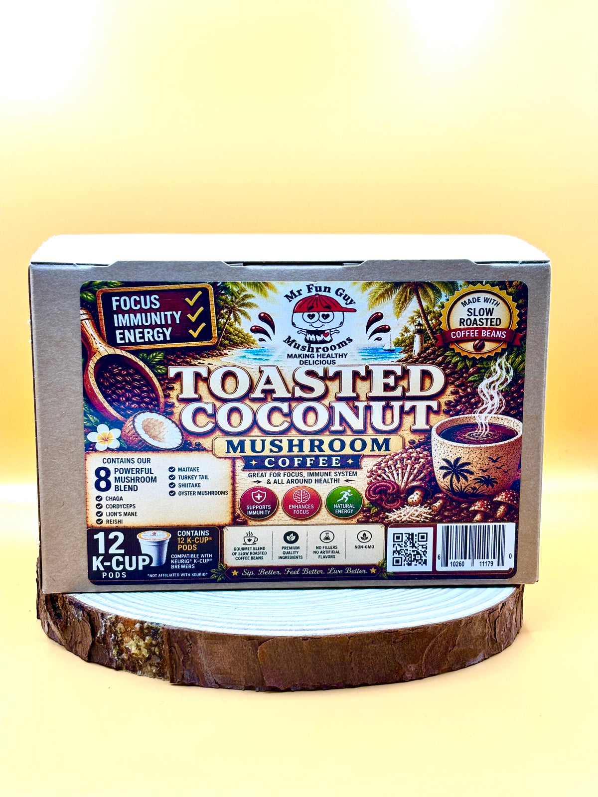 Toasted Coconut Mushroom Coffee 12 K Cups