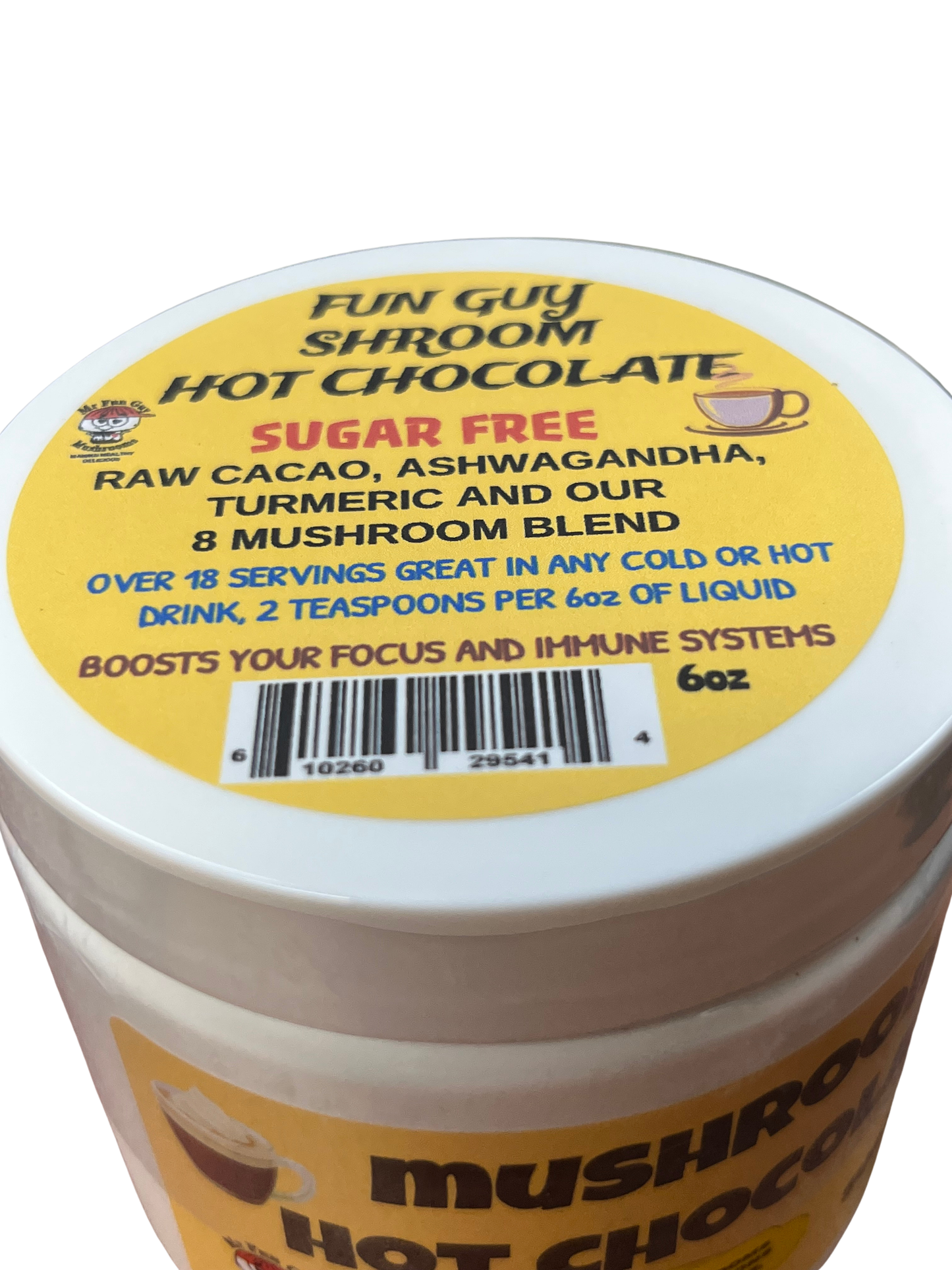 Fun Guy Mushroom Hot Chocolate Sugar Free 6 oz