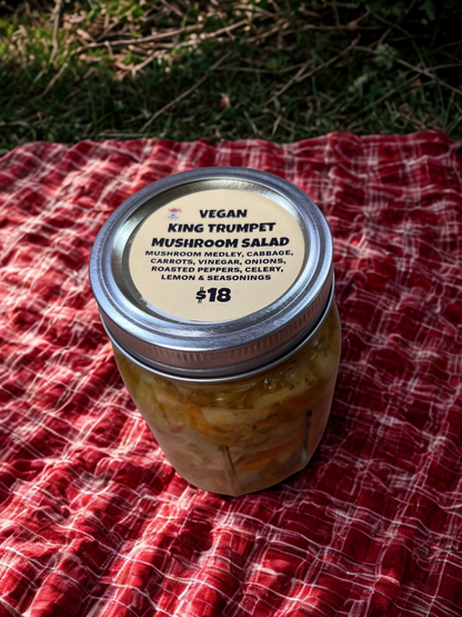 Vegan King Trumpet Mushroom Salad