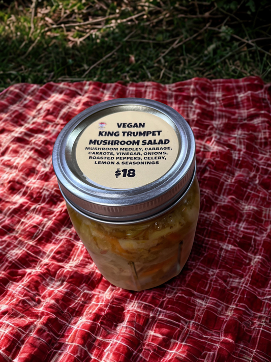 Vegan King Trumpet Mushroom Salad