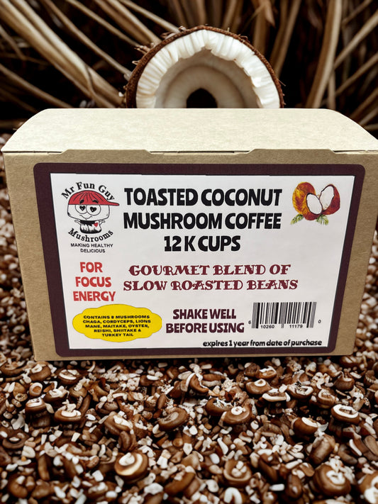 Toasted Coconut Mushroom Coffee 12 K Cups