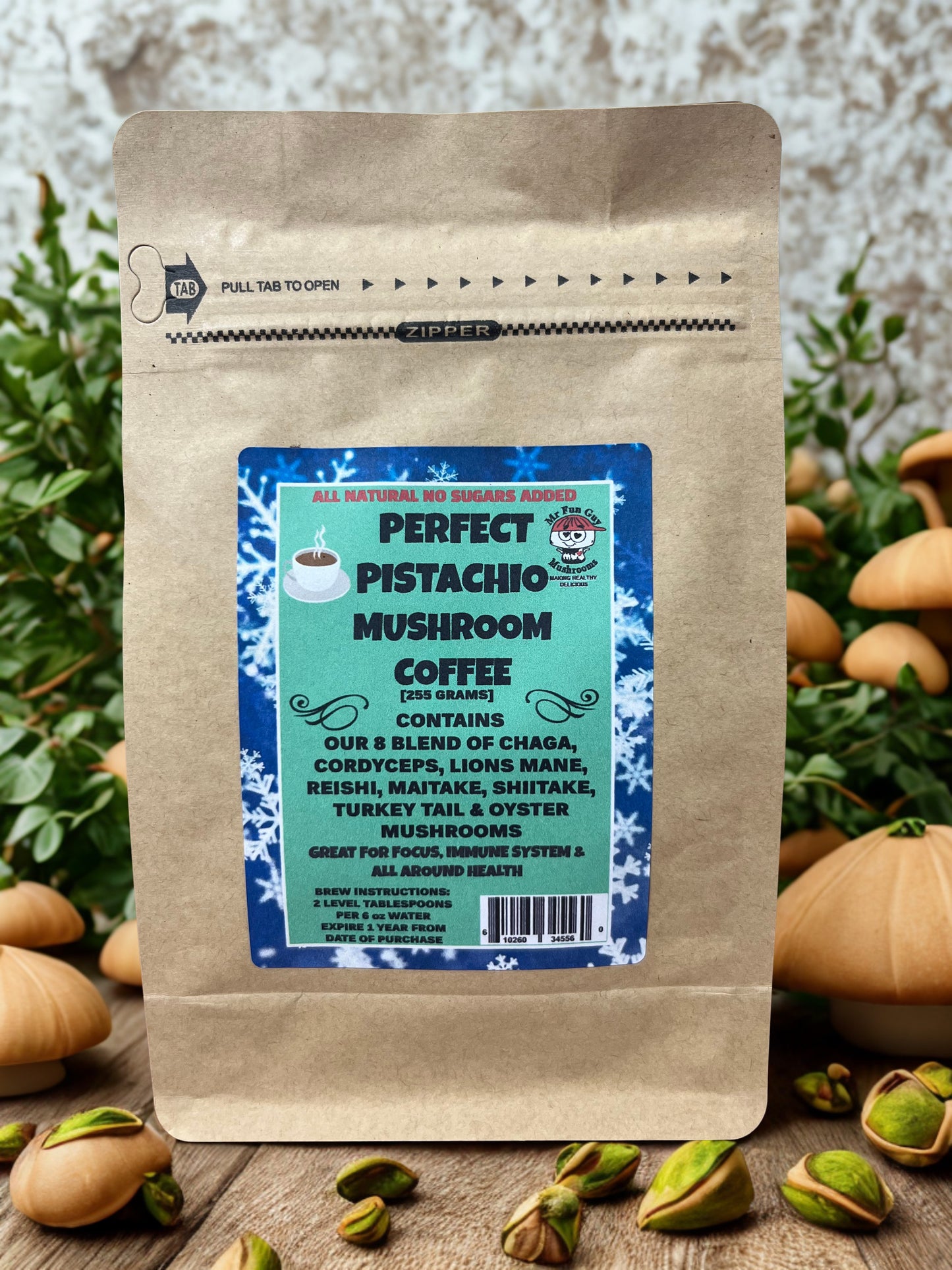 Perfect Pistachio Mushroom Coffee 255 grams