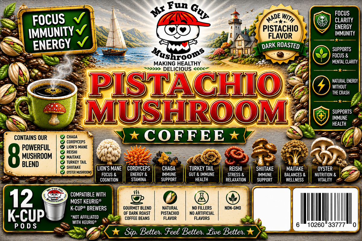 Perfect Pistachio Mushroom Coffee 12 K Cups